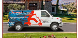 Scooter Rooter drain services truck
